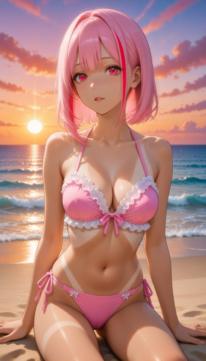 #水着界隈
おはようございます☀
参加させていただきます✨

#AIイラスト #御先