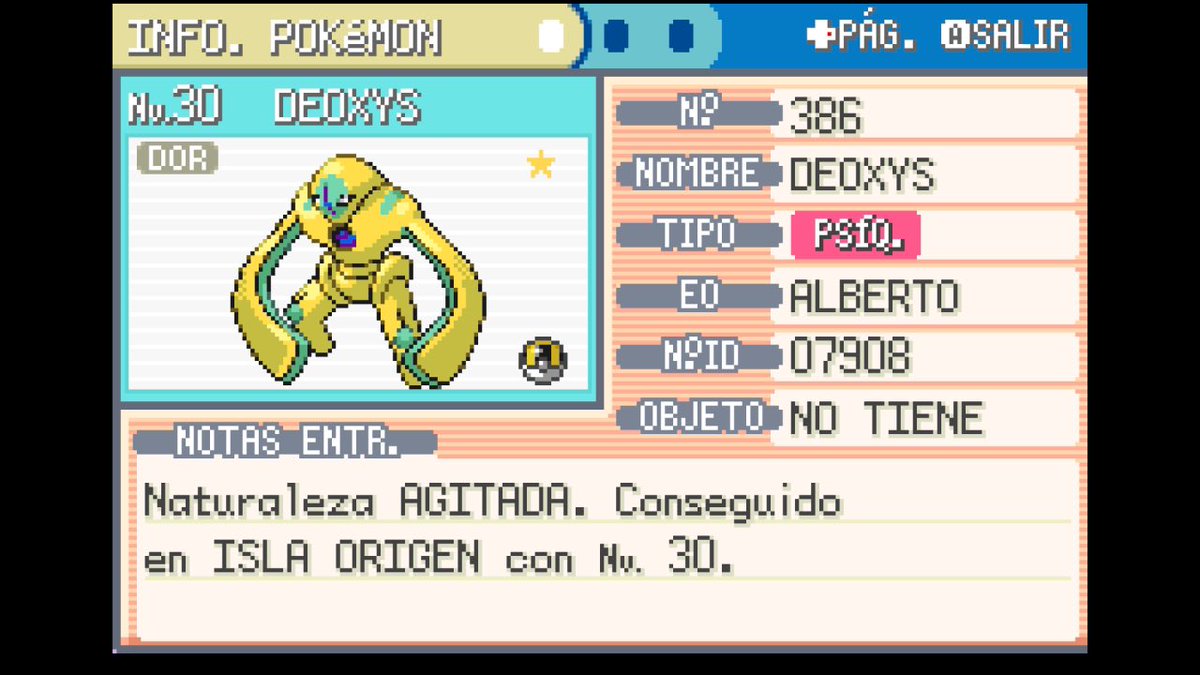 AlberLevine's tweet photo. Terminamos el día con Deoxys ✨ https://t.co/CXAHM6sTkw