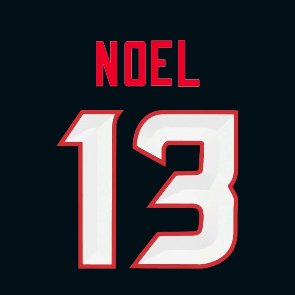 Houston Texans WR Jaylin Noel (<a href="/NoelJaylin13/">Jaylin Noel</a>) is wearing number 13. Last assigned to Christian Kirk. #HTownMade