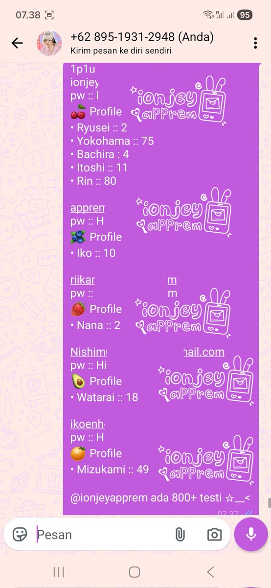 wedhelia's tweet photo. @gasukacoklt Hallo kak! Ready akun siap copas langsung login ^___^ 
ᰔᯓ ☁️ *ﾟ🎀 NETFLIX PREMIUM
꒰🍡꒱⁺◦ 1P1U
1 hari 4k
2 hari 6k
3 hari 8k
5 hari 11k
7 hari 14k
14 hari 19k
1 bulan 35k
2 bulan 69k
3 bulan 103k https://t.co/PAuBGvIYRG