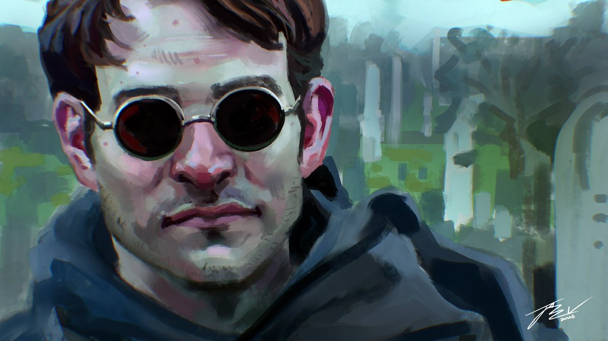 Daredevil color study can’t wait to see my boy