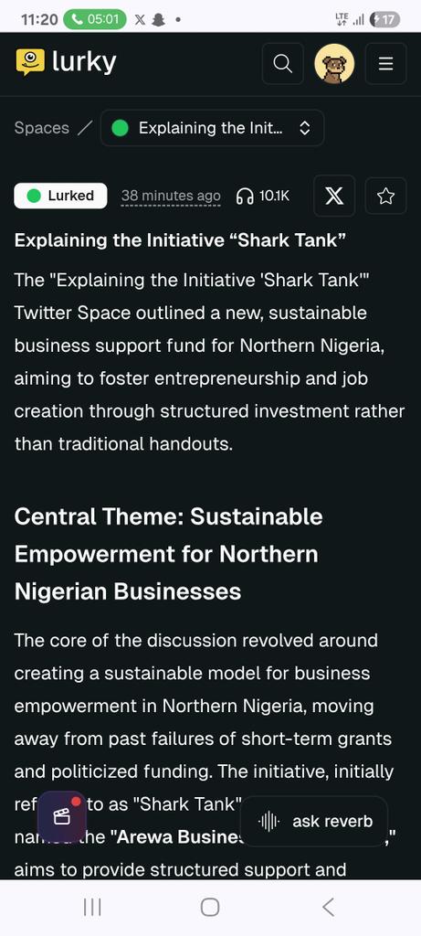 Mr_Mas01's tweet photo. With @TeamLurky, this is how you'll read all the discussion that happened in @CaptJamyl, @B_ELRUFAI, and @whitenigerian space today, make sure you have lurk to understand to full context. 

https://t.co/sP1LbSgzbt https://t.co/BYm6VmkwcQ