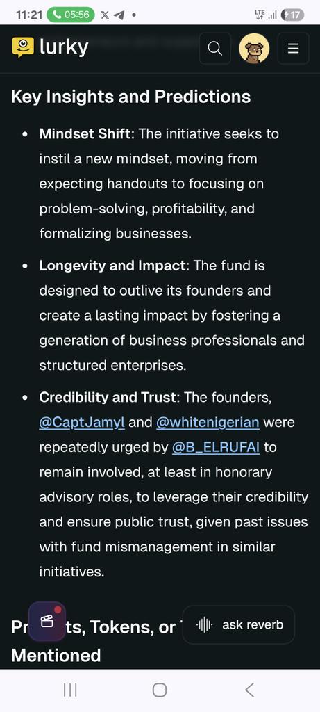 Mr_Mas01's tweet photo. With @TeamLurky, this is how you'll read all the discussion that happened in @CaptJamyl, @B_ELRUFAI, and @whitenigerian space today, make sure you have lurk to understand to full context. 

https://t.co/sP1LbSgzbt https://t.co/BYm6VmkwcQ