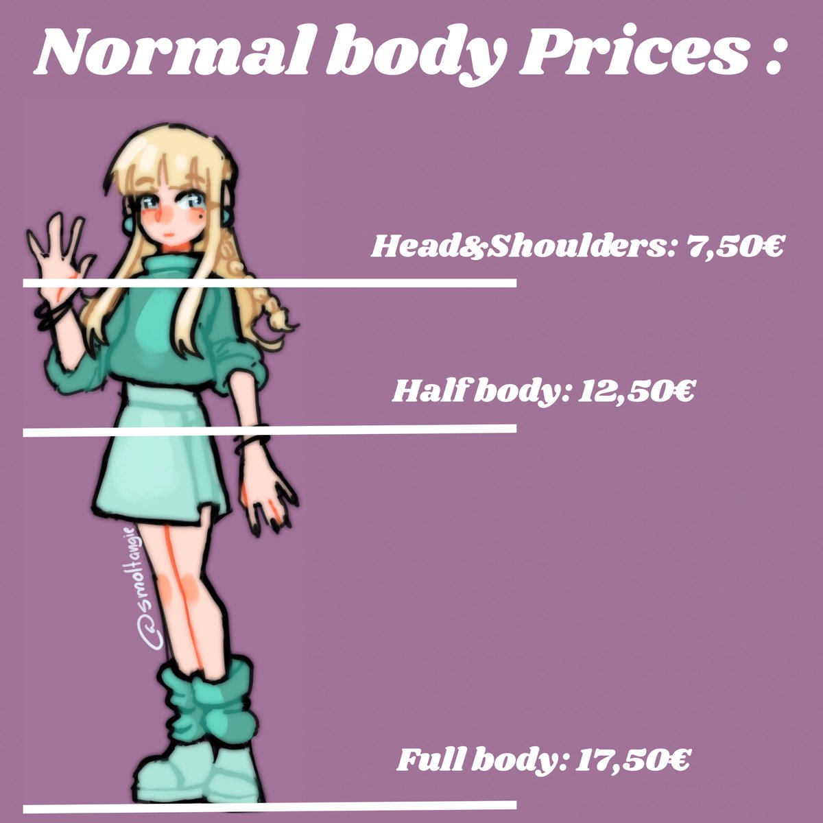 SmolTangie's tweet photo. ‼️READ CAPTION‼️

I will not do: 
-Mecha
-NSFW
-Extreme Gore
-Fetish art

I do not give consent to use my art for commercial use without prior negotiation

i ABSOLUTELY do not consent using my art to feed AI https://t.co/QyYX5haiOG