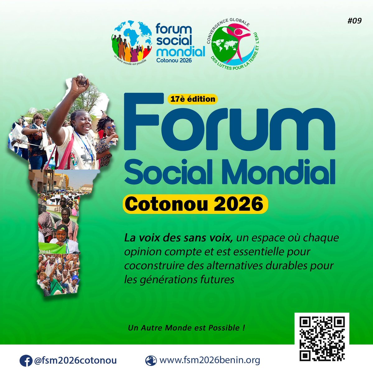 fsm2026cotonou's tweet photo. 𝑴𝒆𝒔𝒔𝒂𝒈𝒆 6

FSM Cotonou 2026 : 𝗹𝗮 𝘃𝗼𝗶𝘅 𝗱𝗲𝘀 𝘀𝗮𝗻𝘀 𝘃𝗼𝗶𝘅, un espace où chaque opinion compte et est essentielle pour coconstruire des alternatives durables pour les générations futures
---
#FSM2026
#benin 
#cotonou2026 
#FSMCotonou2026
#ForumSocialMondial https://t.co/ABahePFgiT