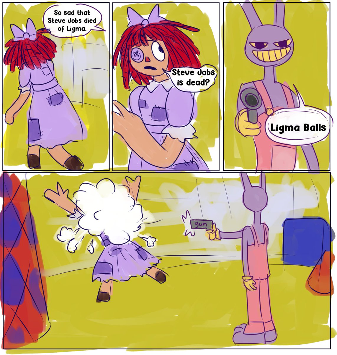 BubblegumPatty's tweet photo. Meme redraw bc Ragatha is from 2008 #tadcfanart #TheAmazingDigitalCircus https://t.co/jBdLNoCQda