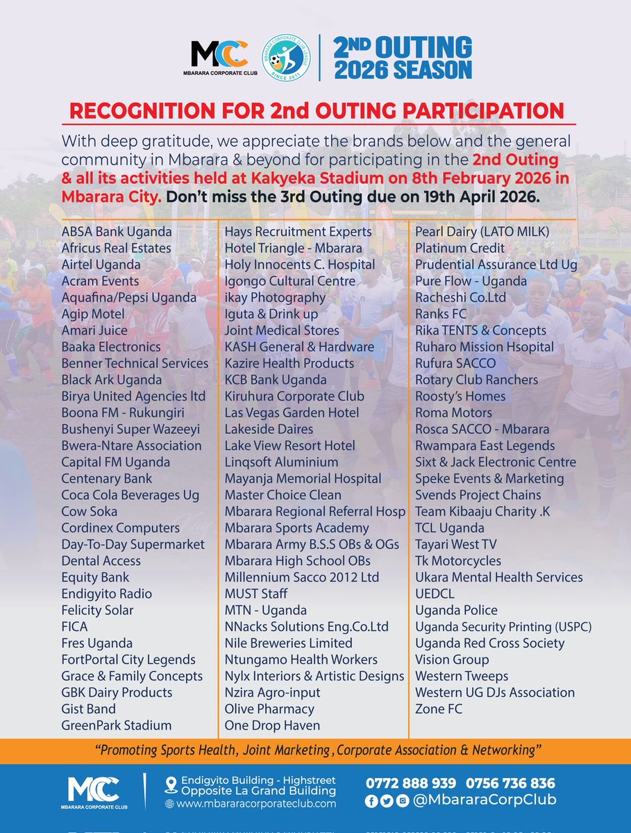 MBARARA CORPORATE CLUB tweet media