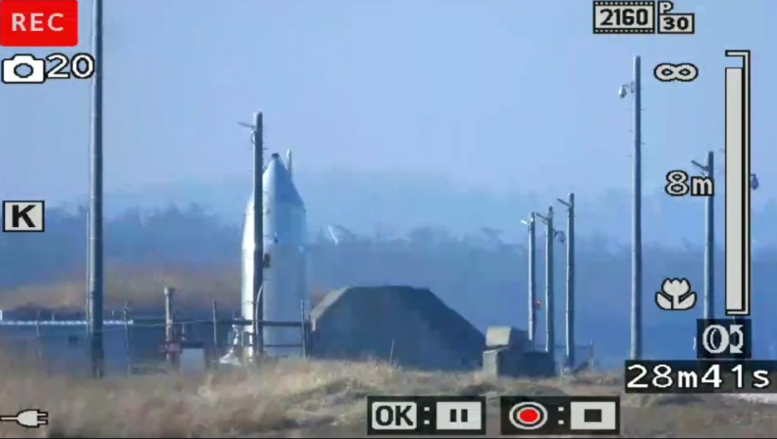 RV-Xの飛行実験ですが、アンビリカル関連（地上設備の関連）で確認事象が発生したとのことで、本日3月25日の実験は中止とのことです。