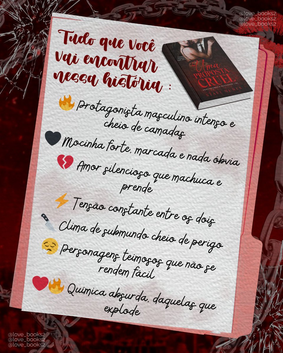 LoveBook_S2's tweet photo. ❤️‍🔥 Lançamento ❤️‍🔥

📖 Uma proposta cruel - Stael Nunes

💫 Age Gap
🔥 Slow Burn
⚡ Opposites Attract
💔 Second Chance
🤰 Gravidez Inesperada

✨ Disponível na Amazon e Kindle Unlimited 
🔗 https://t.co/Z6e7XjeQhe

#Livros #Kindle #KindleUnlimited #Nacionais #Amazon https://t.co/CyYGEy17dC