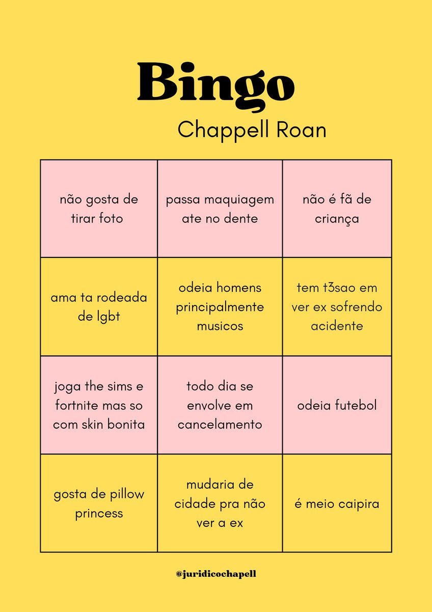 juridicochapell's tweet photo. o quanto vcs parecem com a chappell? 📝 https://t.co/j459WbRhG0