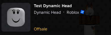 Test3 Dynamic Head Shows up as