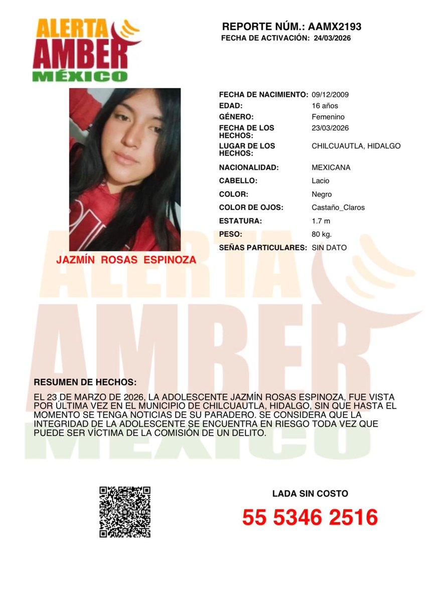 Alerta AMBER México tweet media