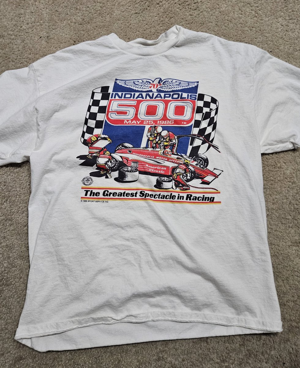Only race dad missed, 1986, because I was born the day before... Going to be the best 40th ever. #IsItMayYet #INDYCAR
