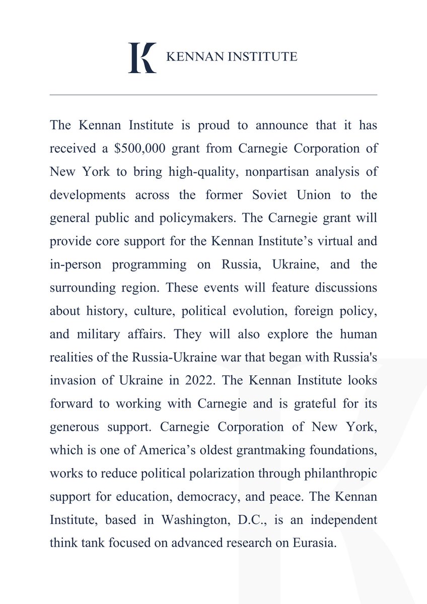 The Kennan Institute tweet media