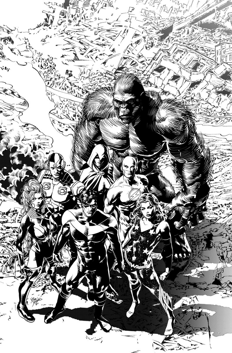 alex_guim's tweet image. TITANS #3 (2023) Variant cover.
Art by the muscular @mikedeodato 
Colors by me. (I realized I hadn't posted here yet, sorry!)

Special thanks to @ms_brittanyjean  #chrisrosa @JOEPRADO2024  @DCOfficial  @thedcnation 

#titans # #mikedeodato #alexguimaraes #dccomics