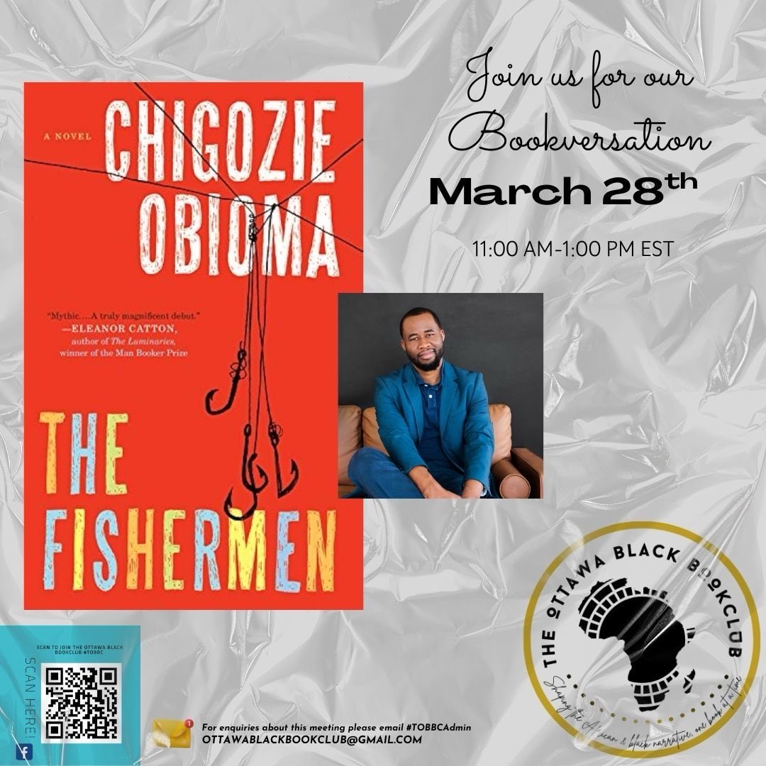 ottawabbclub's tweet photo. Read with us this March and  join us for a conversation with author @chigozieobiomaauthor 📚📚📚📚📚📚📚 https://t.co/8qEZmckiwZ