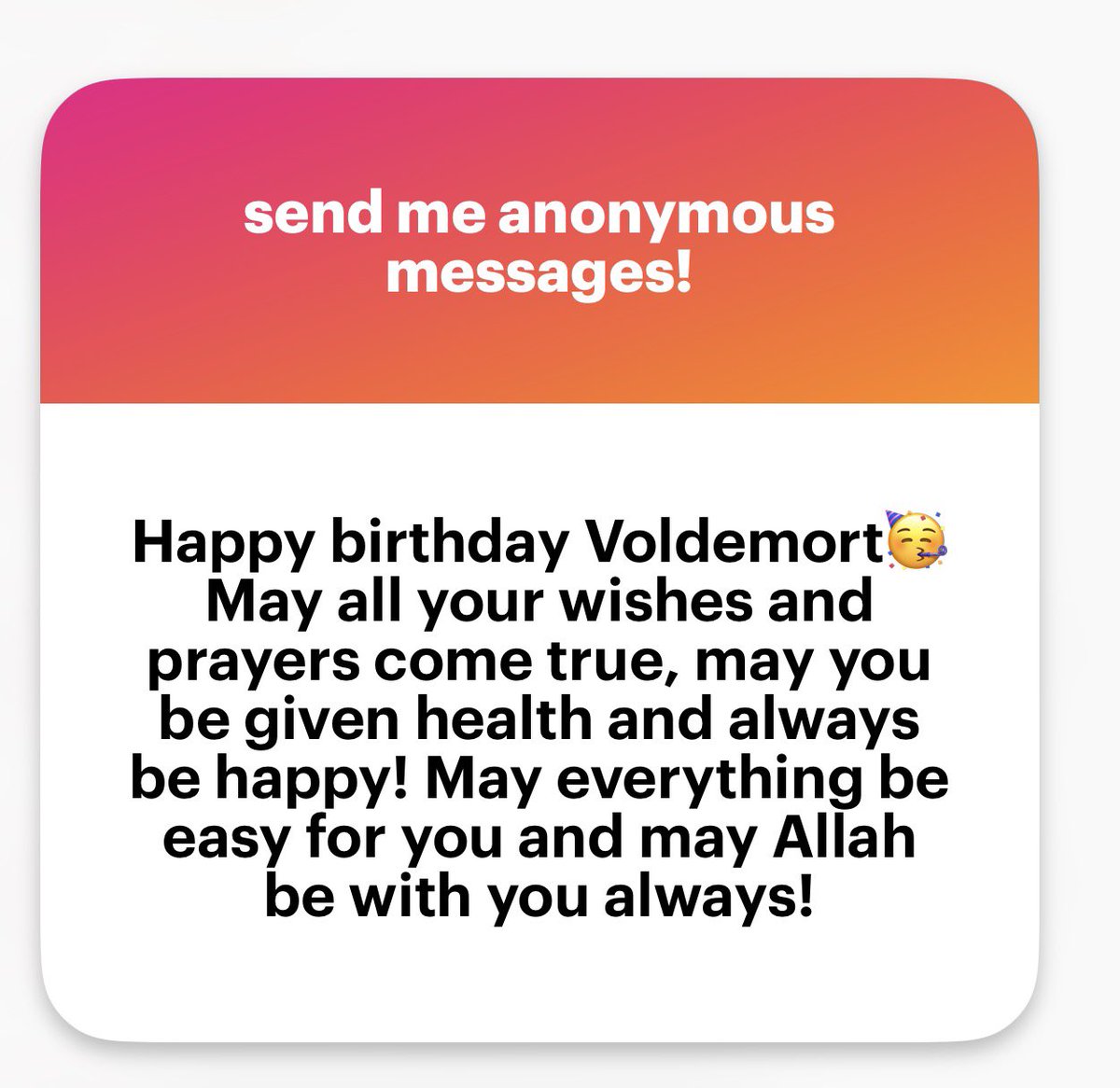 He Who Must Not Be Named tweet media