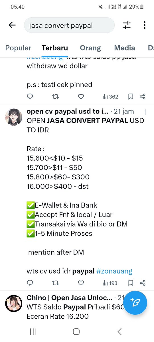 Shara Convert PayPal Usd Idr tweet media