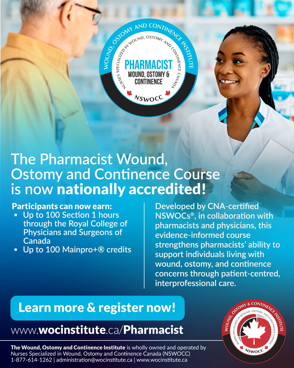 Nurses Specialized in Wound, Ostomy & Continence tweet media