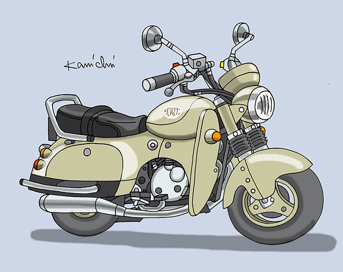 レトロバイクグラフィティ