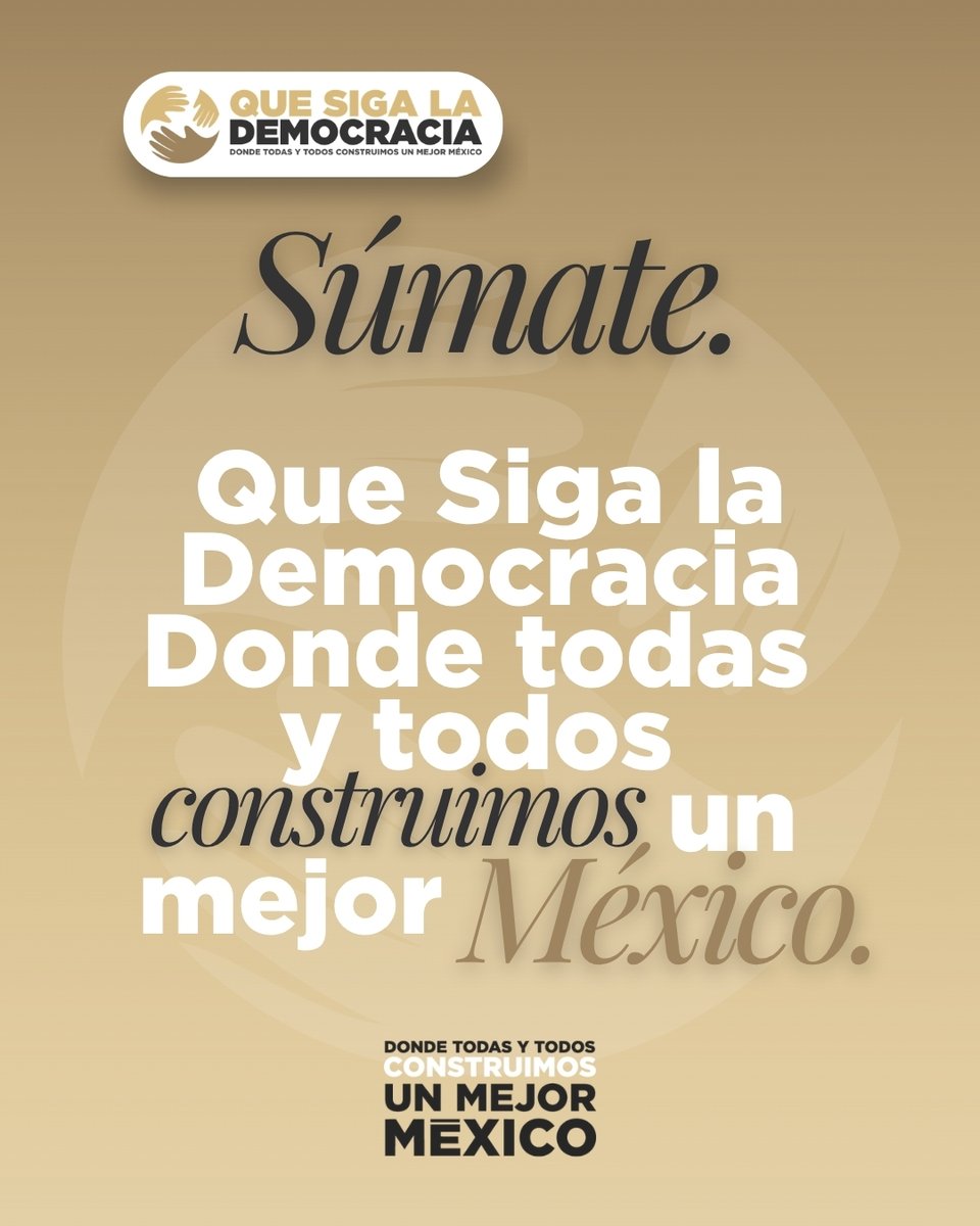 Que Siga La Democracia tweet media
