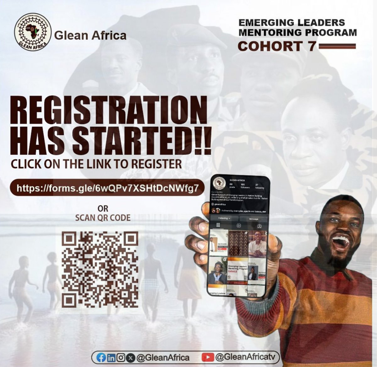 Africa’s future will not build itself but by you
Applications for the Emerging Leaders Mentoring Program, ELMP Cohort 7 are now open!
If you are passionate about nation-building, leadership, and Africa’s transformation, this is your moment.
Apply now forms.gle/6wQPv7XSHtDcNW…