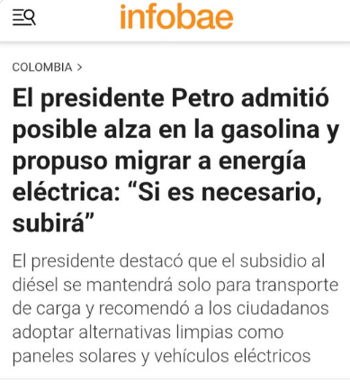#bencina  De seguro los zurdos van a decir que la gasolina van a subir en Colombia por culpa de Kast