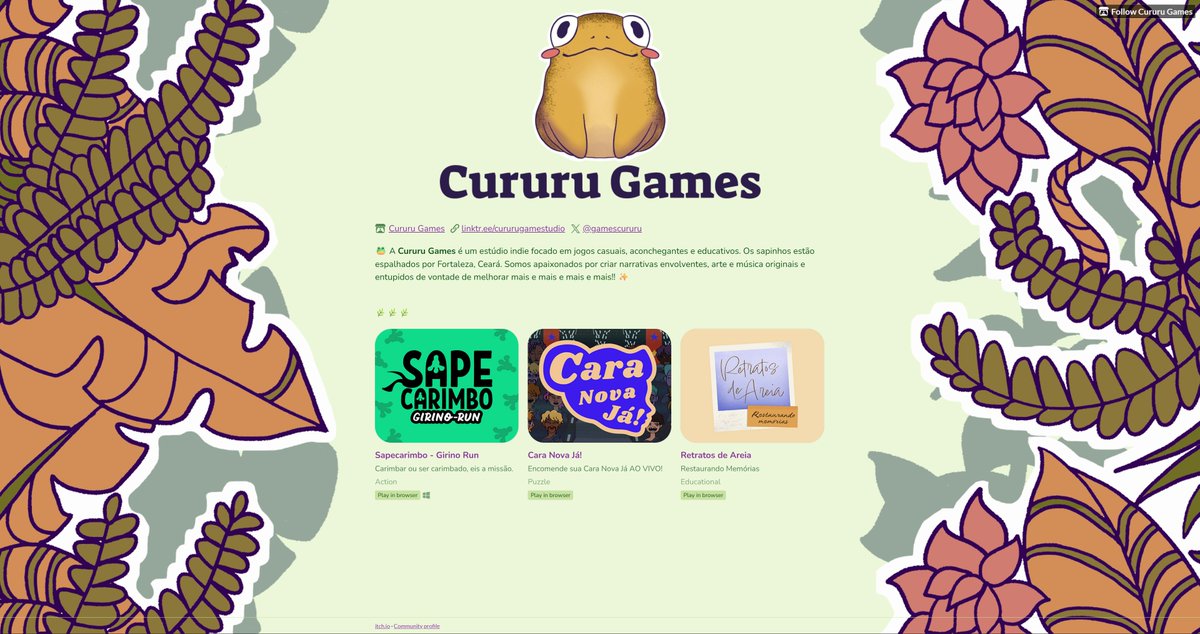 Cururu Games 🌿 Indie Studio tweet media