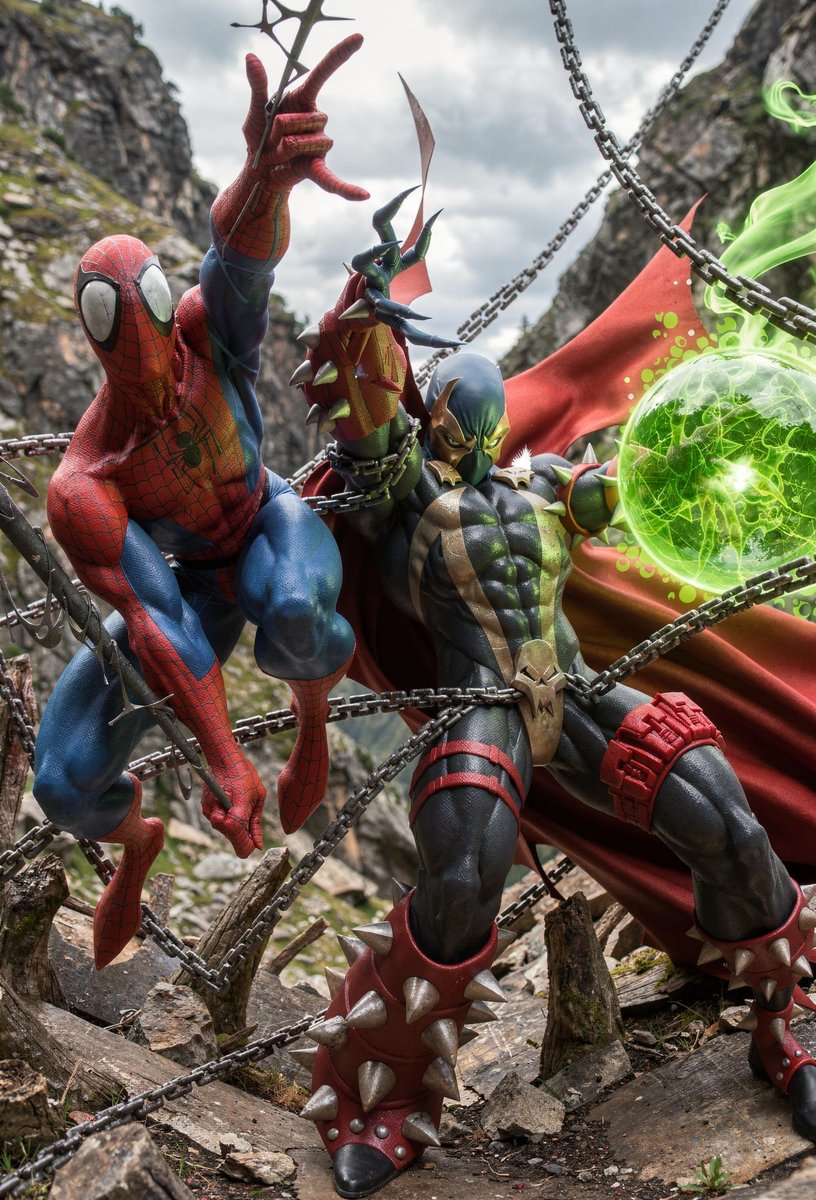 CustomsHunter's tweet image. Spiderman &amp;amp; Spawn (1996 Wizard Magazine 62)
Grok-imagine-image / Flux-2-pro / Gemini-3-pro

Cover Art by J Scott Campbell.

#hunter_r_customs #spawnfanart #AI_Spawn #spawniverse #wizardmagazine #wizardmagazines