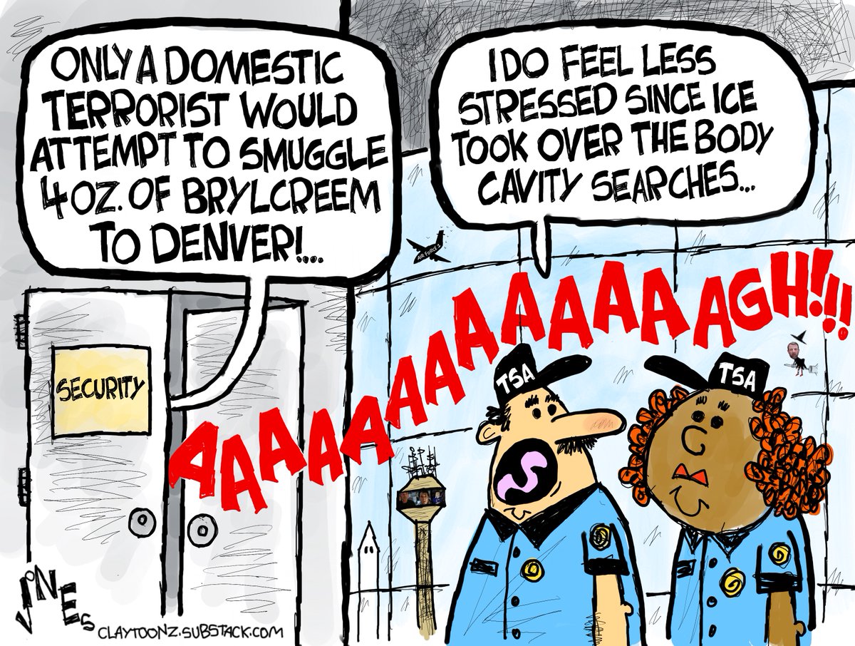 claytoonz's tweet image. ICE Butts In #ICE #TSA #DHS
