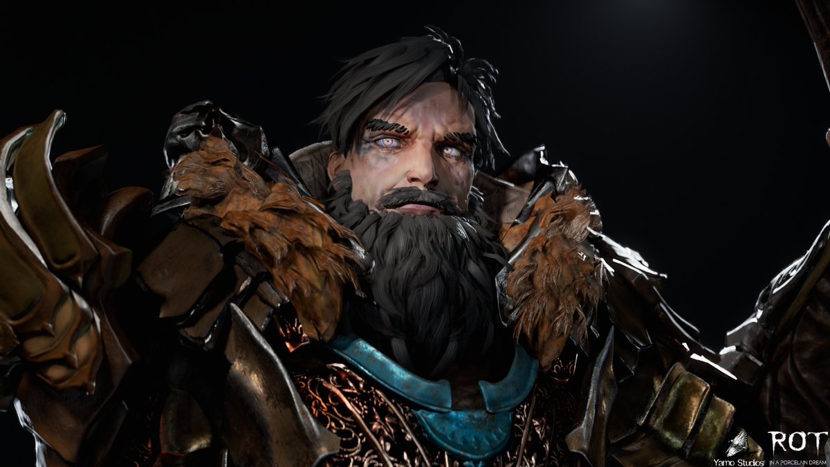 bakemikerman's tweet photo. my model of Voi, from @YamoStudios game Rot In A Porcelain Dream. [rendered in Marmoset Toolbag] #3dart #3dcharacter #ROT https://t.co/7Q5FBv4TEu