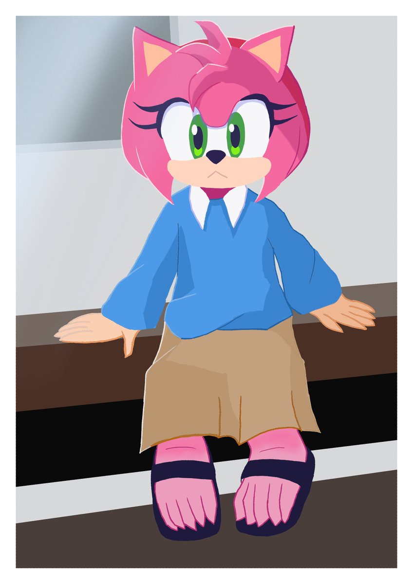 my first Amy Rose art 🩷🦔