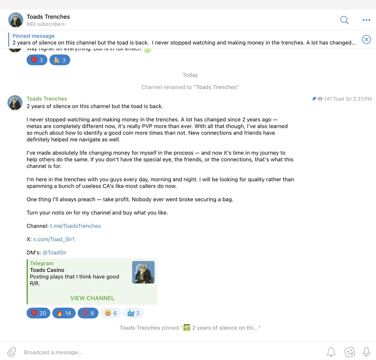 Toad Sir tweet media