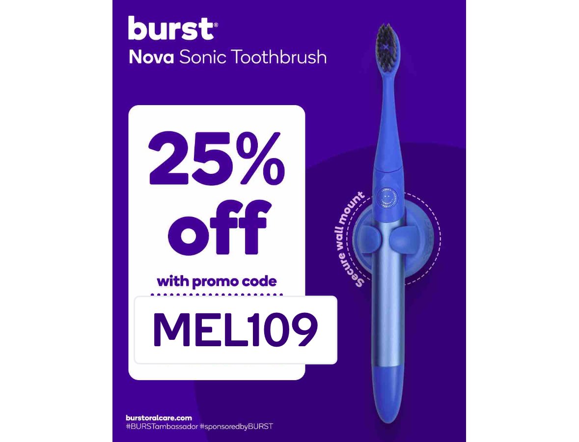 Looking to upgrade to a sonic toothbrush without the price tag? The Nova is your perfect step up from a manual brush! Use my code MEL109 for 25% off and experience the difference! #BURSTambassador #sponsoredbyburst
burstoralcare.com/products/nova-…
