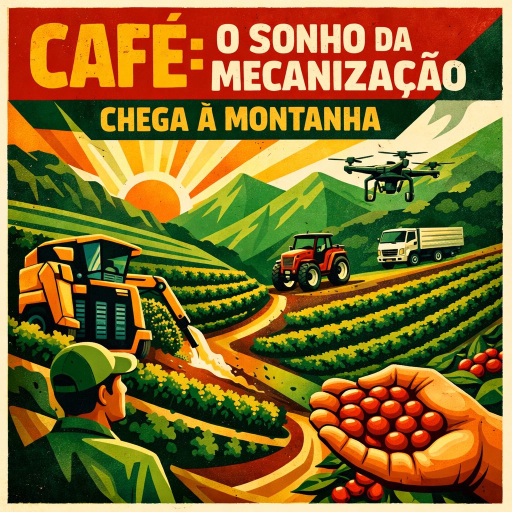 🟥⭕☕⭕🟥   CAFÉ: o sonho da mecanização chega à montanha  tinyurl.com/yttazfbt