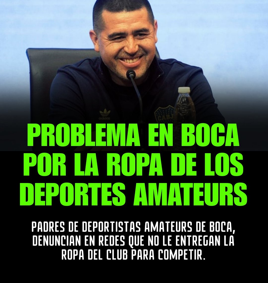 Ni los periodistas ni la oposición deben hacerse los boIudos con éste tema. Ya son varios los familiares que en el dia de hoy, se expresaron en redes diciendo que Boca no les entrega la indumentaria adecuada para competir.

¿DONDE ESTÁ LA ROPA QUE ADIDAS LE DA AL CABJ?