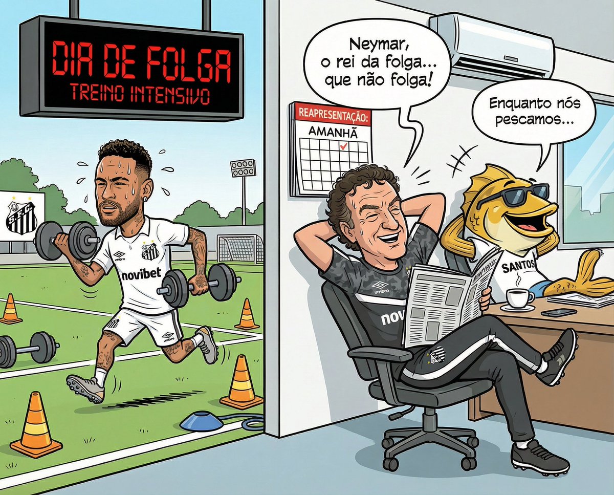 Betanogool's tweet photo. 🚨 Neymar compareceu ao CT Rei Pelé nesta terça-feira (24), em dia de folga do Santos, e fez treinamento físico em dois períodos. 🔥🏃

O camisa 10 ficou fora do jogo de domingo contra o Cruzeiro por controle de carga e está sendo preparado para retornar aos gramados no dia 02/04, diante do Remo, pelo Brasileirão. A reapresentação oficial do elenco está marcada para amanhã, sob o comando do técnico Cuca. ❌⚽️