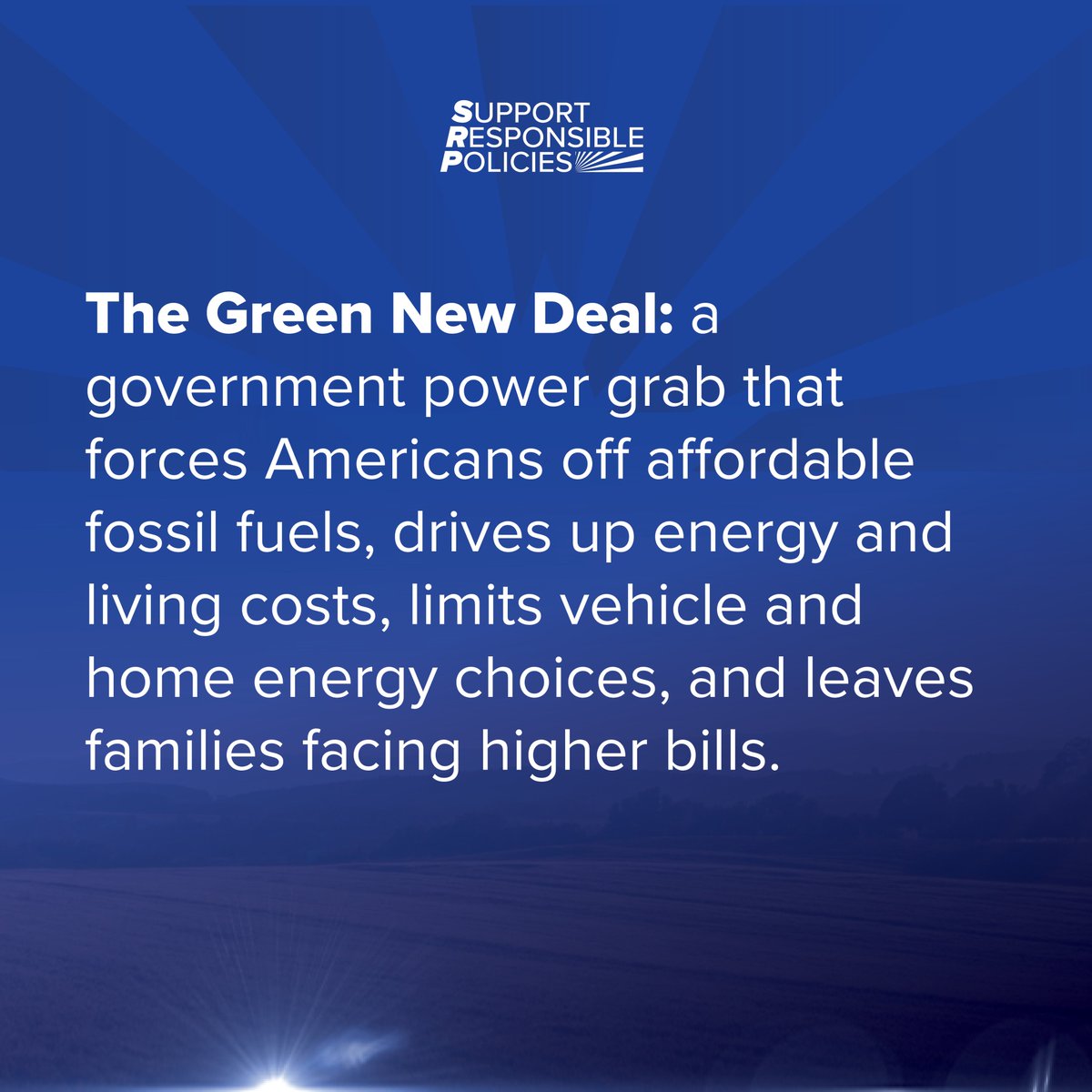 Support Responsible Policies tweet media