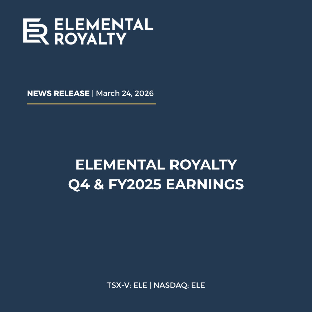 Elemental Royalty Corporation tweet media