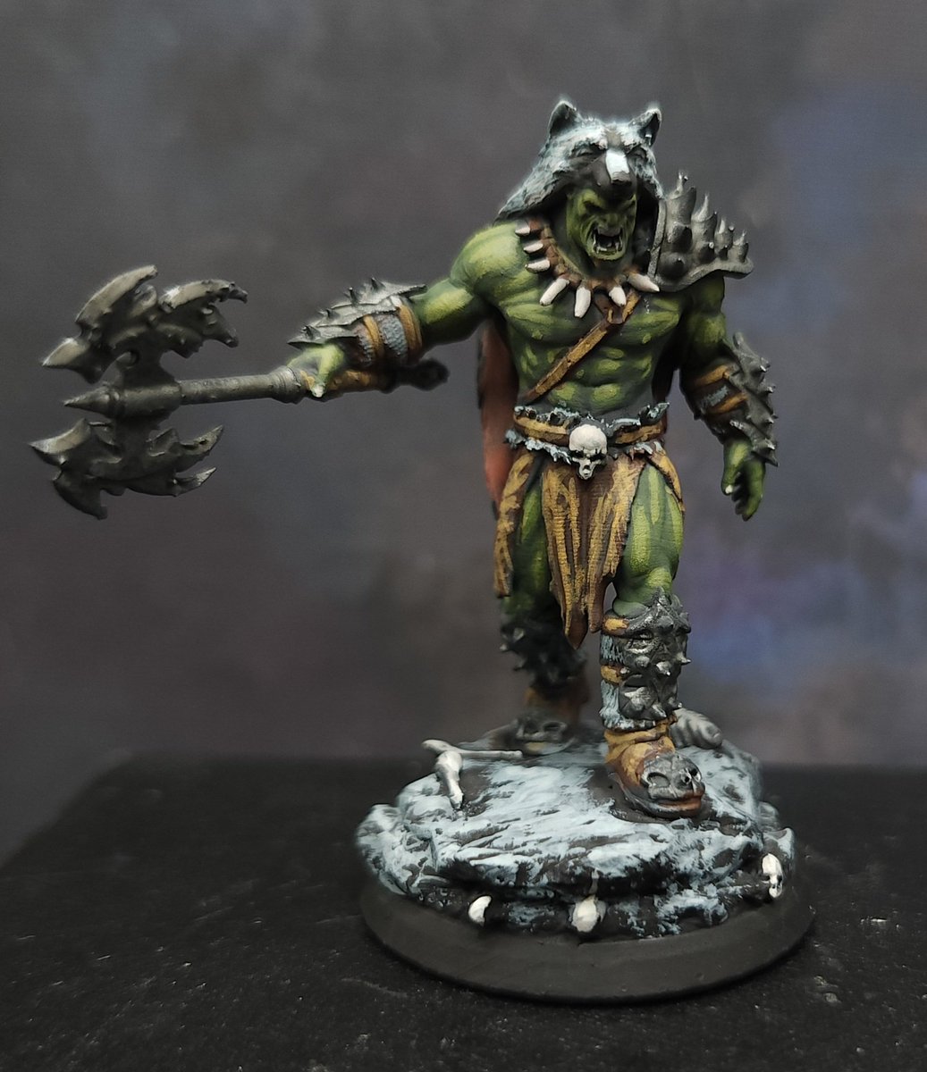 MidMiniGuy's tweet image. Finished up the Orcs last night. All 3D printed. Painted for a client's collection. 
 #commissionpainting #minipainting #miniatures