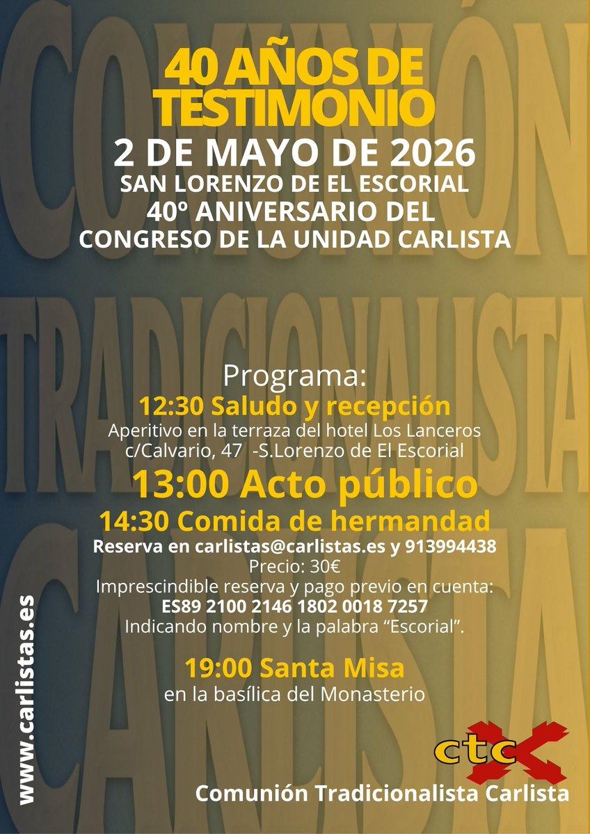 Comunión Tradicionalista Carlista tweet media