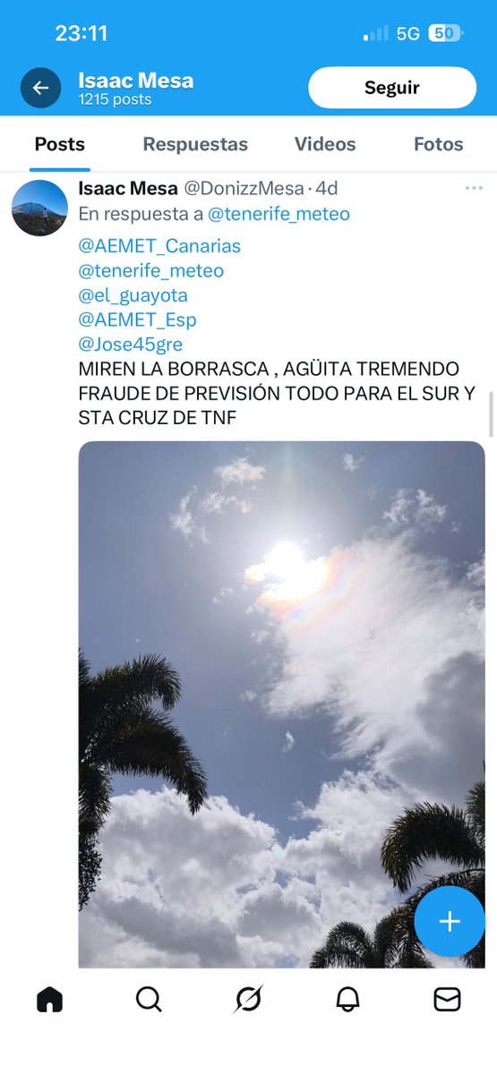 itsfrguez's tweet photo. @DonizzMesa @tenerife_meteo @JoelMartinMora Isaac… el chico lleva avisando de la seriedad de la borrasca desde principios de la semana pasada. Tu sin embargo eres este:

Callate un poquito https://t.co/XFIpDIkta1