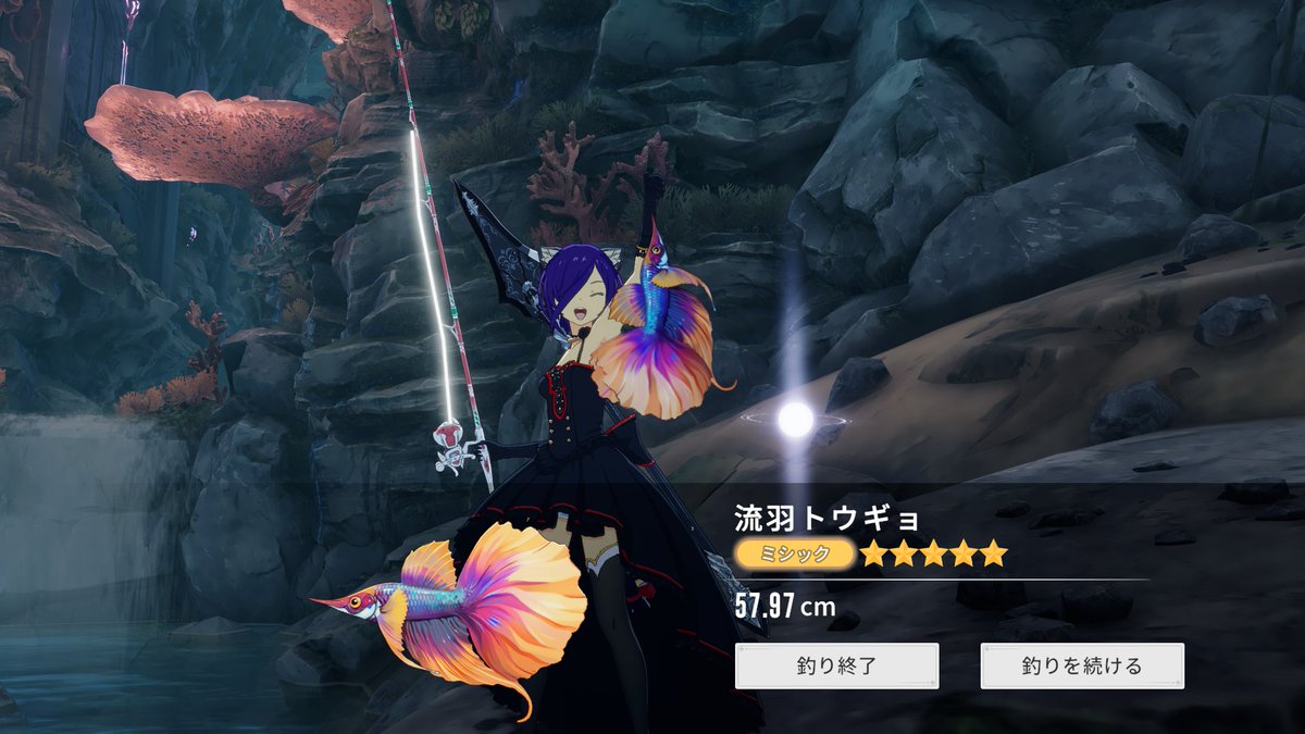 日課や釣りをしつつ、愛と追憶の衣装GET！
前作のプロミスFカメリアとクラシックみたいな感じですかね？頭飾りの方早く欲しいなぁ…
前作と同じく黒ドレスが欲しくて染色は黒をベースにして赤を混ぜてみました！
個人的には気に入っており、偶に着る機会があるかも…知れないw

#スタレゾ #スタレゾSS