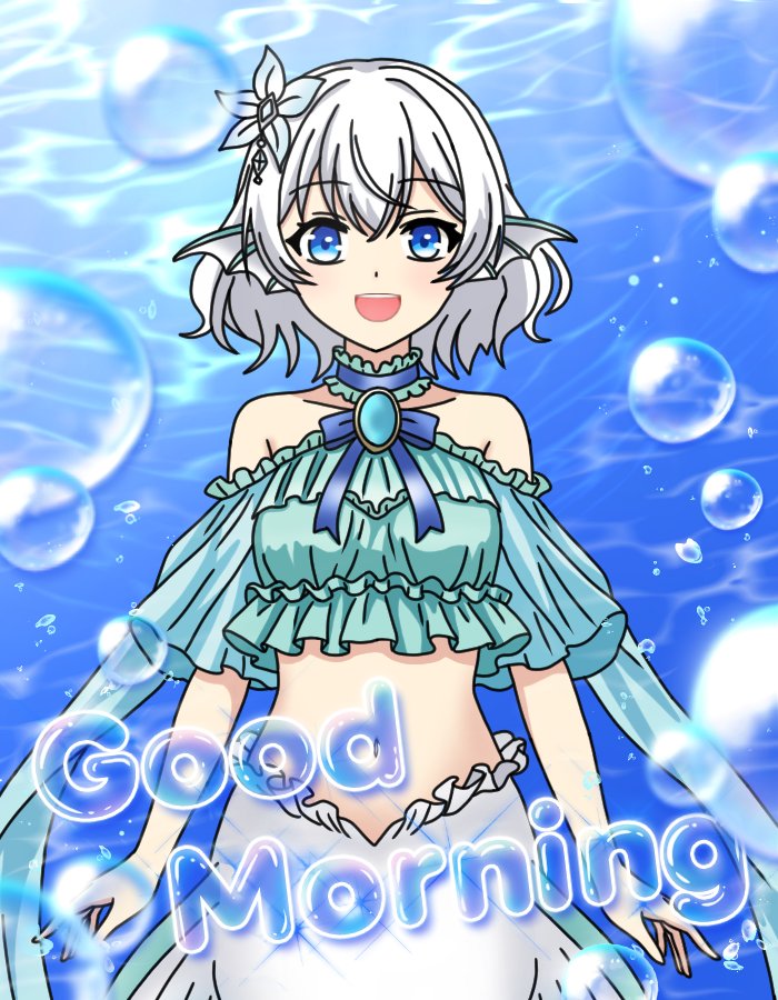 ゆきの🧜🏻‍♀️🤍💚お絵描き人魚 tweet media