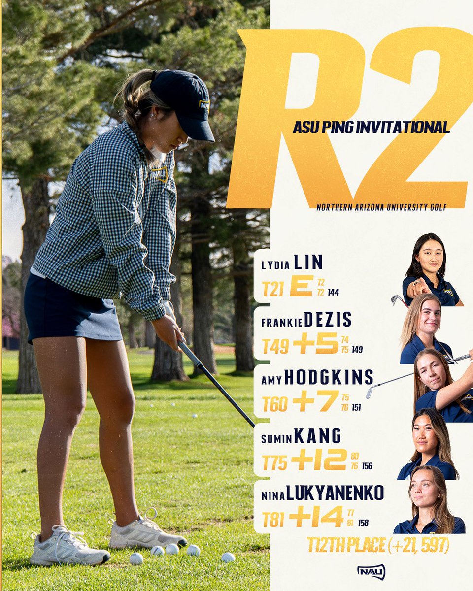 NAU Golf tweet media