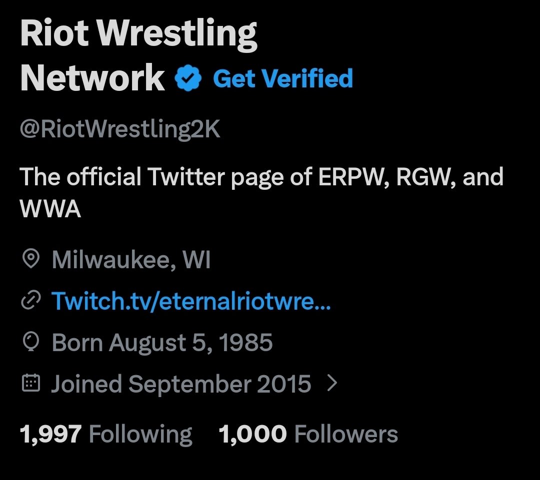 Riot Wrestling Network tweet media