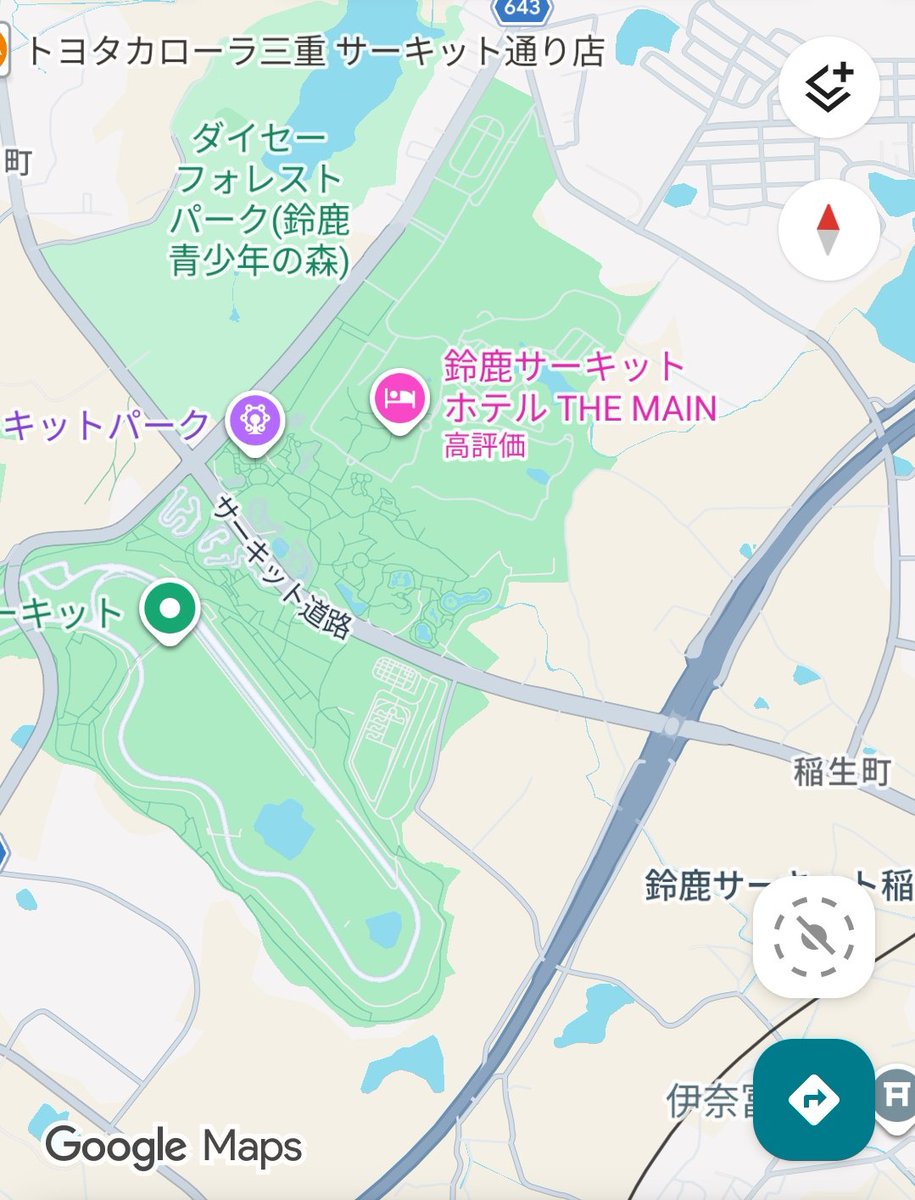 鈴鹿サーキットまで徒歩1分 3番駐車場（鈴鹿サーキット第1コーナー