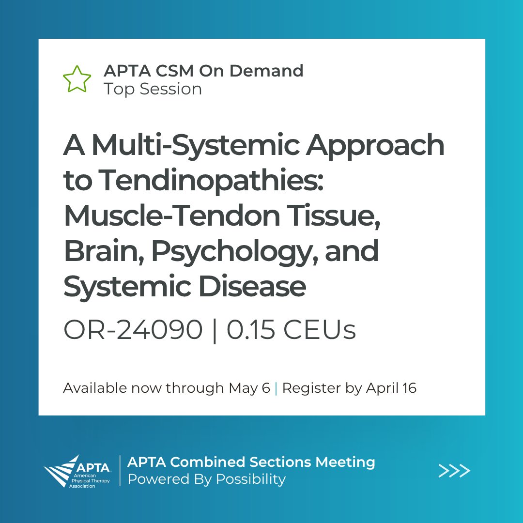 American Physical Therapy Association (APTA) tweet media