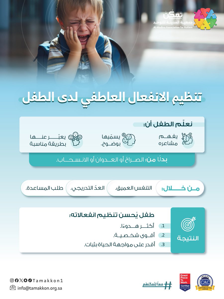 جمعية المدينة للتوحد (تَمَكُّنْ) tweet media