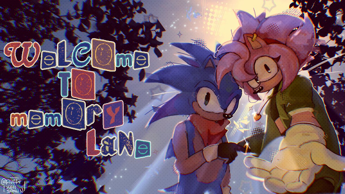 kazzzzzkaz's tweet image. Post 1/2 ✦ Artwork I did for the Memory Lane community server! #MemoryLane #sonicexe #execommunity